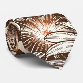 Aquarellfarbenes Vintages Blumenmuster Krawatte