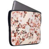 Aquarellfarbenes Vintages, nahtloses Blumenmuster, Laptopschutzhülle (Vorne Rechts)