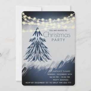 Aquarellfarbenes Weihnachtsgebäck Einladung