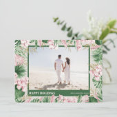 Aquarellfarbenes Weihnachtsgebäck Foto Feiertagskarte (Stehend Vorderseite)