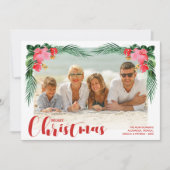 Aquarellfarbenes Weihnachtsgebäck Foto Feiertagskarte (Vorderseite)