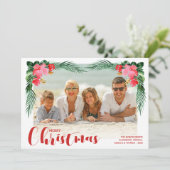 Aquarellfarbenes Weihnachtsgebäck Foto Feiertagskarte (Stehend Vorderseite)