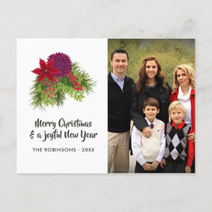 Aquarellfarbenes Weihnachtsgebäck Foto Feiertagspostkarte
