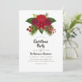 Aquarellfarbenes Weihnachtsgebäck Party Einladung (Stehend Vorderseite)