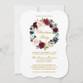 Aquarellfarbenes Weihnachtsgebäck Party Gold BR Einladung (Vorderseite)