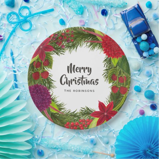 Aquarellfarbenes Weihnachtsgebäck Party Pappteller (Party)