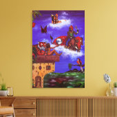 Aquarellfarbenmaler Augenblicke visionär Leinwanddruck (Insitu (Wohnzimmer))