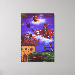 Aquarellfarbenmaler Augenblicke visionär Leinwanddruck