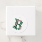 Aquarellfarbenmonogramm B (Name anpassbar) Geschenkanhänger (Beispiel)