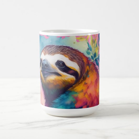 Aquarellfarbenrosa Kaffeetasse (Mittel)