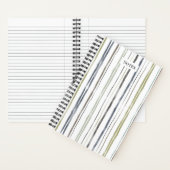 Aquarellfarbenstreifen-Notebook - blau Notizblock (Innen)