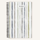 Aquarellfarbenstreifen-Notebook - blau Notizblock (Vorderseite)