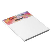 Aquarellfarbiger Spritzer Notizblock (angewinkelt)