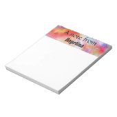 Aquarellfarbiger Spritzer Notizblock (Rotiert)