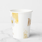 Aquarellfärbung am zweiten Geburtstag Pappbecher (Rechts)