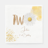 Aquarellfärbung am zweiten Geburtstag Serviette (Vorderseite)