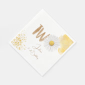 Aquarellfärbung am zweiten Geburtstag Serviette (Ecke)