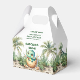 Aquarellfärbung Bald Dino Baby Fevor Box Geschenkschachtel