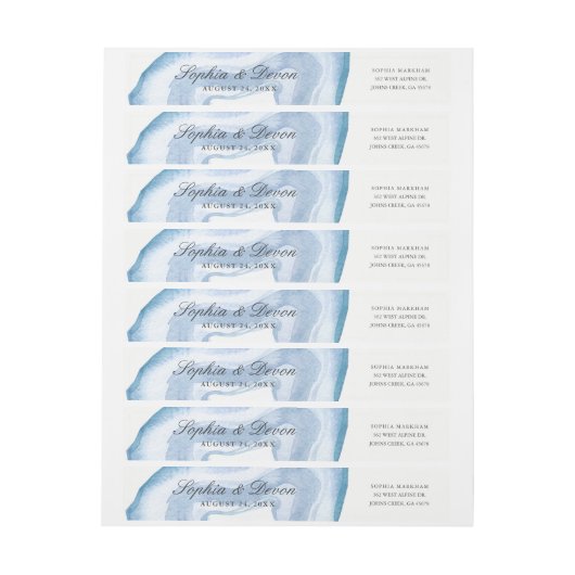 Aquarellfärbung | Blau | (Bogen)