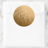 Aquarellfärbung dank Autumn Gold ID786 Runder Aufkleber (Tasche)