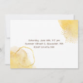 Aquarellfärbung erste Geburtstagsfeier Einladung (Rückseite)