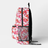 Aquarellfärbung Flamingo in Wasserfarben Bedruckter Rucksack (Rechts)