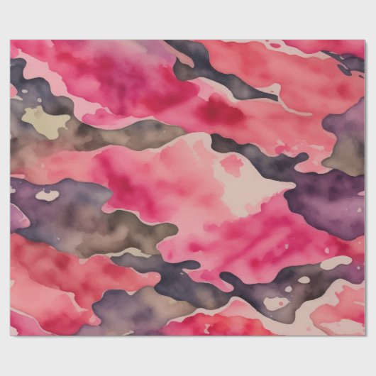 Aquarellfärbung Geschenkpapier (Flach)