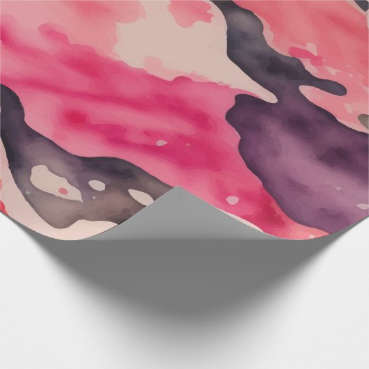 Aquarellfärbung Geschenkpapier (Ecke)