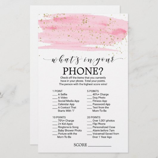 Aquarellfärbung & Gold Was in Ihrem Handyspiel ste (Vorne/Hinten)