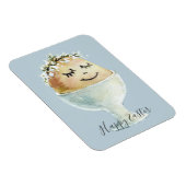 Aquarellfärbung Lächeln Ei in Cup Oster Magnet (Rechte Seite)