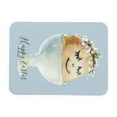 Aquarellfärbung Lächeln Ei in Cup Oster Magnet (Horizontal)