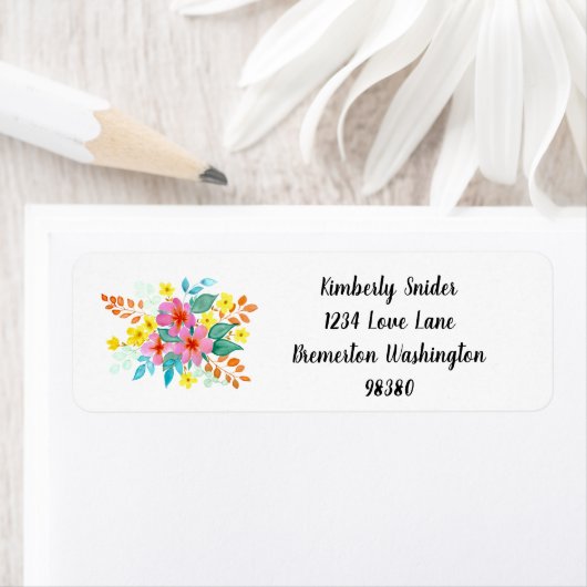 Aquarellfärbung mit lesbarem Text (Insitu)