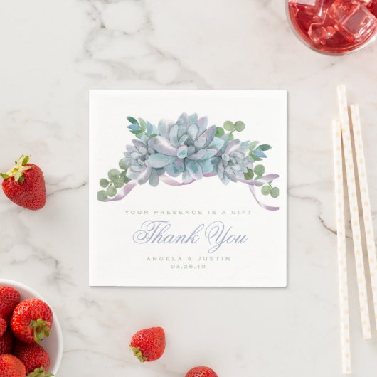 Aquarellfärbung mit Lila Band Serviette (Beispiel)