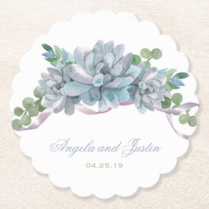 Aquarellfärbung mit Lila Band Untersetzer