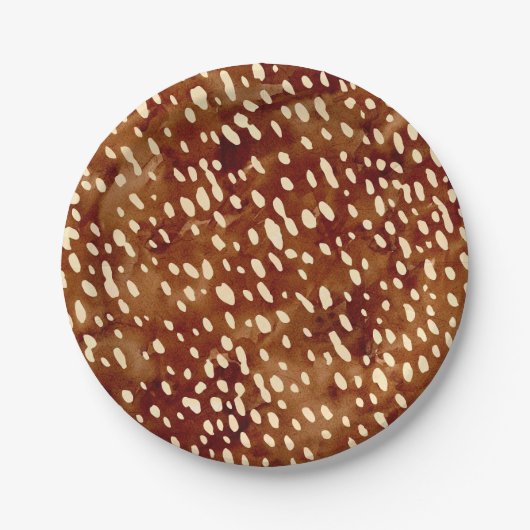 Aquarellfärbung Pappteller (Vorderseite)