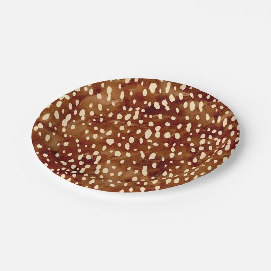 Aquarellfärbung Pappteller (Schrägansicht)