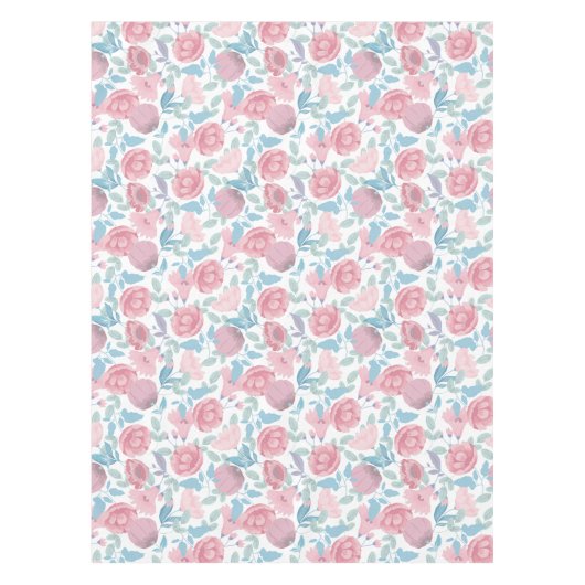 Aquarellfärbung Tischdecke (Vorderseite)