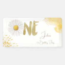 Aquarellfärbung zum ersten Geburtstag Banner