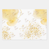 Aquarellfärbung zum ersten Geburtstag Geschenkpapier Set (Vorderseite 3)