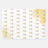 Aquarellfärbung zum ersten Geburtstag Geschenkpapier Set (Vorderseite 2)