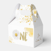 Aquarellfärbung zum ersten Geburtstag Geschenkschachtel (Rückseite)