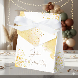 Aquarellfärbung zum ersten Geburtstag Geschenkschachtel