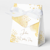 Aquarellfärbung zum ersten Geburtstag Geschenkschachtel (Vorderseite)