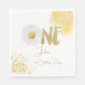 Aquarellfärbung zum ersten Geburtstag Serviette (Vorderseite)