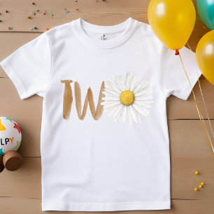 Aquarellfärbung zweit Geburtstag zwei Baby T-shirt