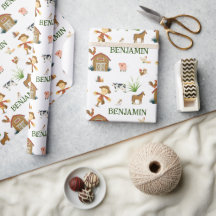 Aquarellfarm Geburtstags Tiere Individuelle Name