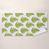 Aquarellfarnmuster Badehandtuch (Badehandtuch)