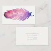 Aquarellfeder Visitenkarte (Vorne/Hinten)