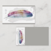 Aquarellfederkunst Kundenkarte Visitenkarte (Vorne/Hinten)