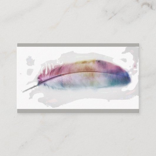 Aquarellfederkunst Kundenkarte Visitenkarte (Vorderseite)